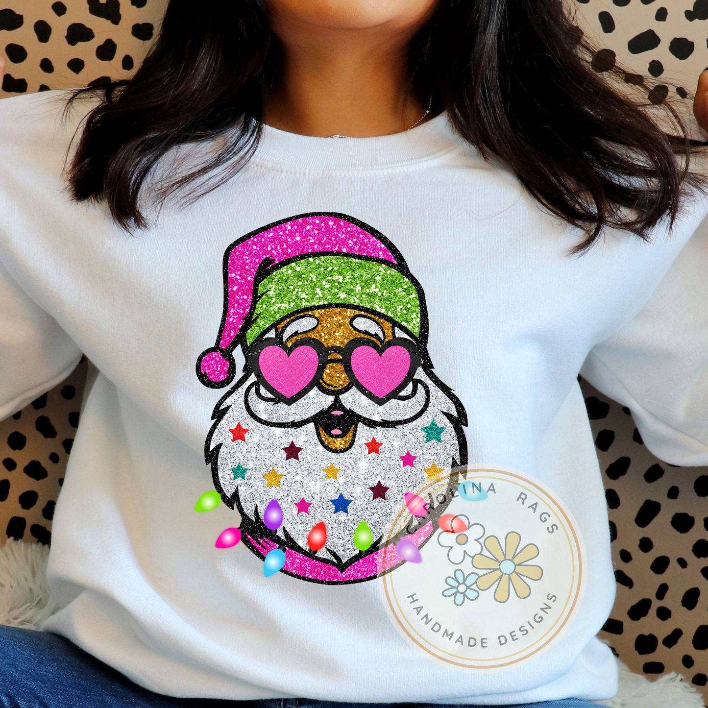 Glitter Santa Sweatshirt