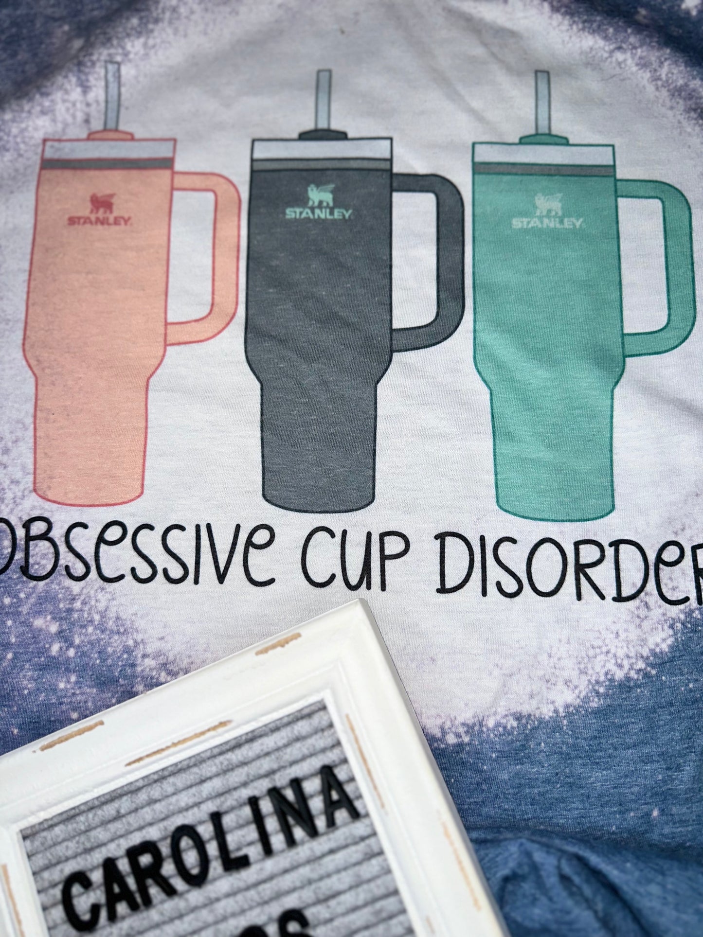 OBSESSIVE CUP DISORDER dark heather bleached tee