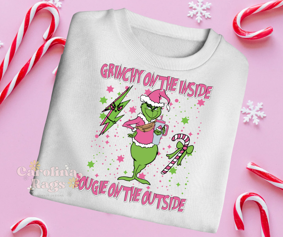 Grinch on the inside, Bougie on the outside tee