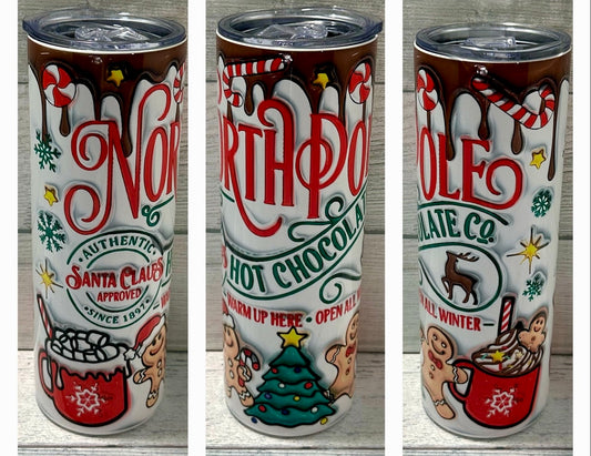 North Pole Hot Chocolate~20oz Tumbler