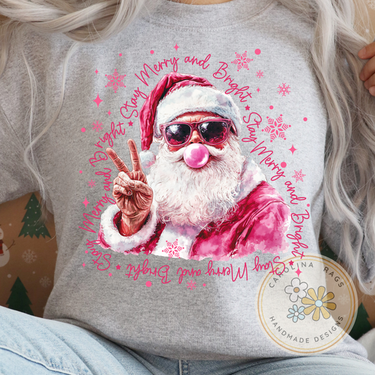 Santa-Stay Merry and Bright Sweatshirt