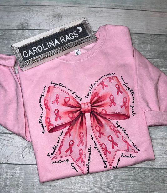 Breast Cancer Ribbon Pink Sweatshirt